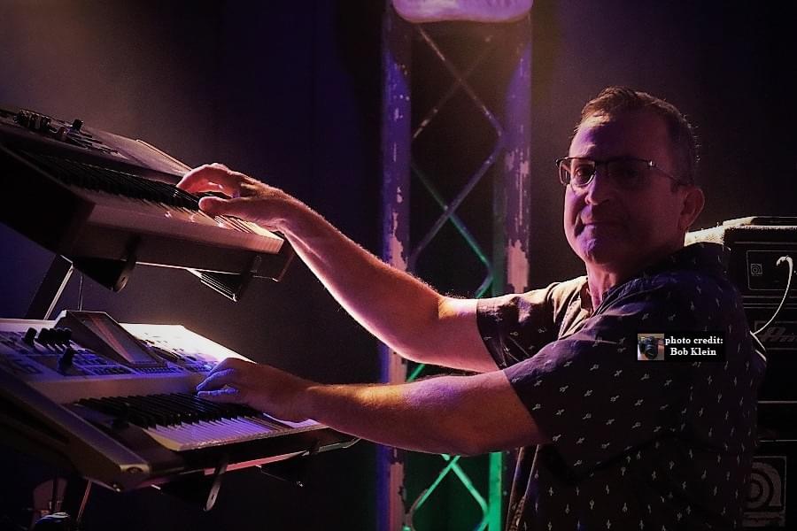 Sold For Sheep keyboardist performing live